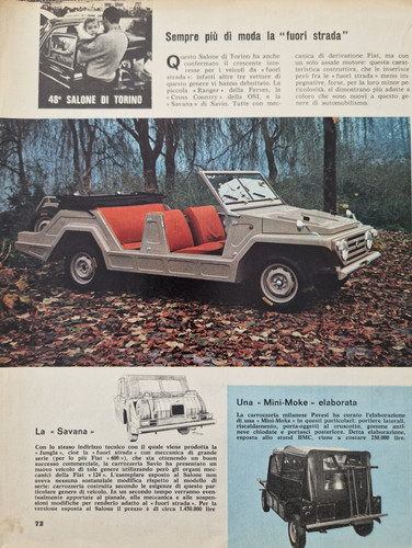 Mini moke fiat savana - moke,