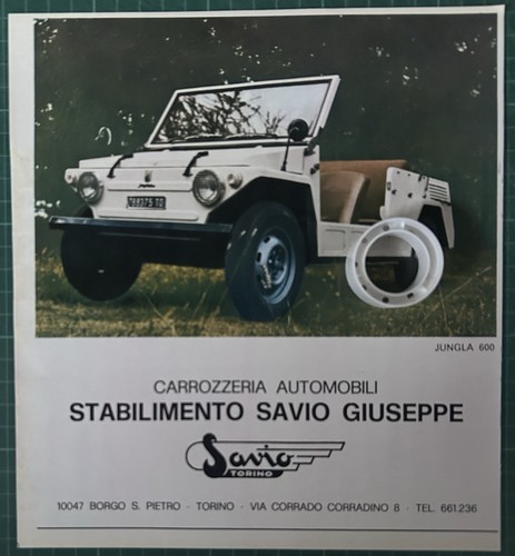 Rara pubblicità jungla 600 - rara,